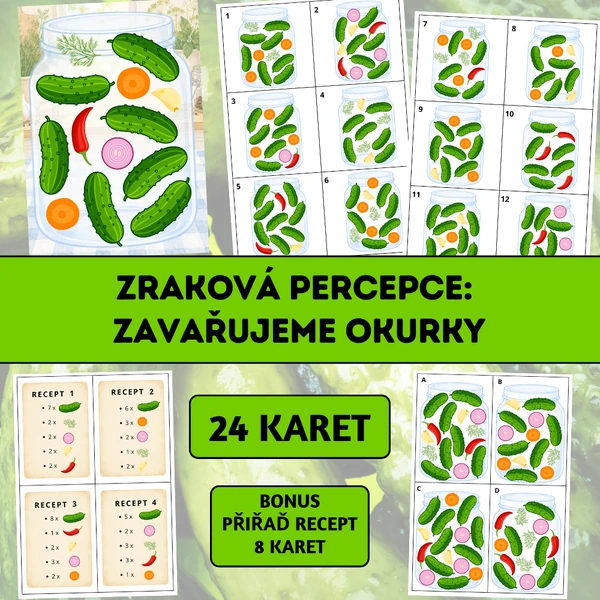 Zraková percepce: Zavařujeme okurky