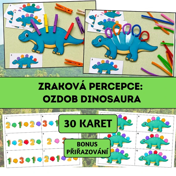 Zraková percepce: Ozdob dinosaura
