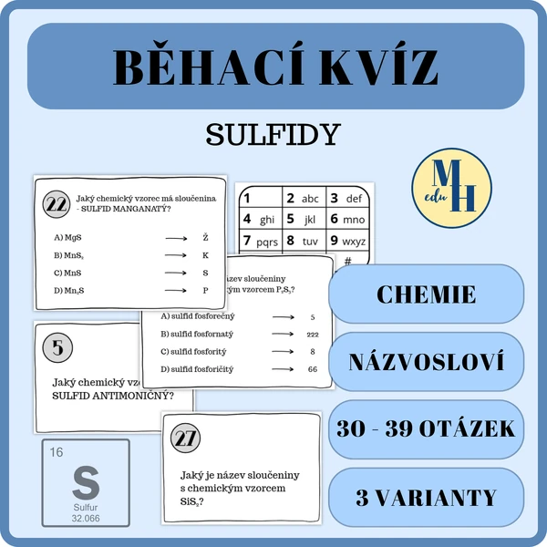 Běhací kvíz - Sulfidy
