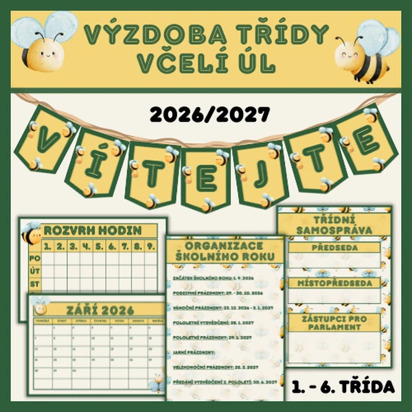 VÝZDOBA TŘÍDY - VČELY