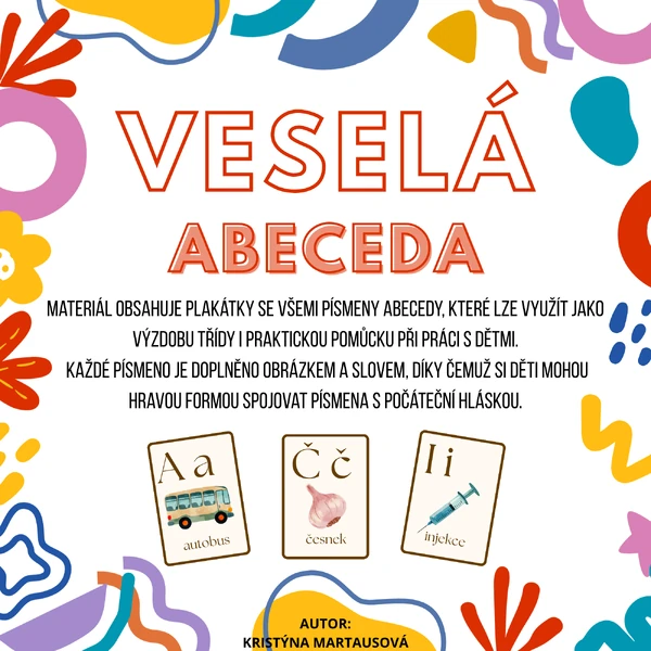 Veselá abeceda – Plakátky do třídy 🔤