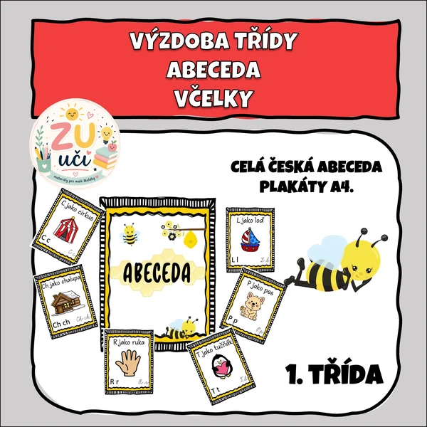 Výzdoba třídy - Abeceda - Včelky