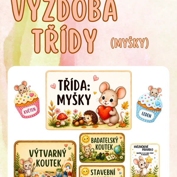 Výzdoba třídy - MYŠKY