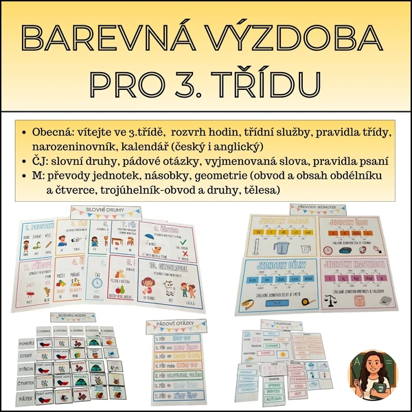 Barevná výzdoba pro 3. třídu