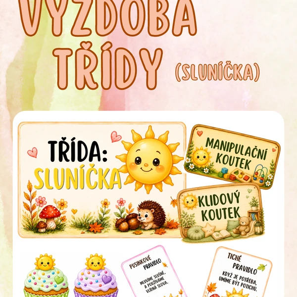Výzdoba třídy - SLUNÍČKA 