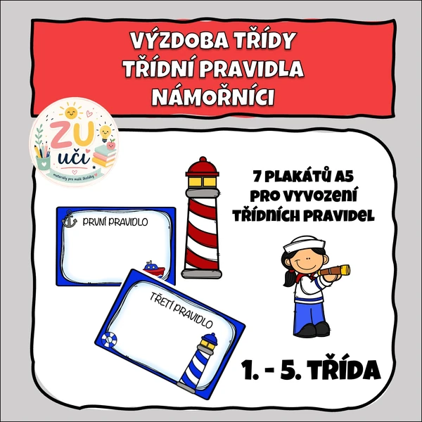 Výzdoba třídy - Pravidla - Námořníci