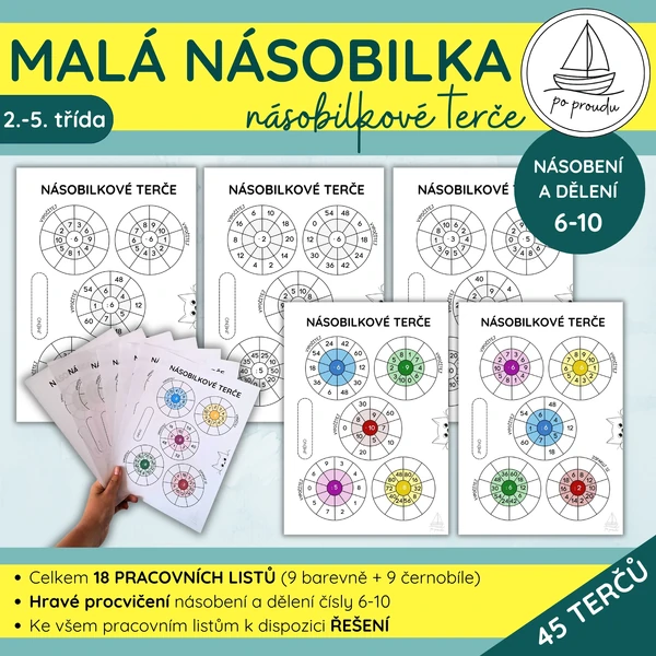Malá násobilka (6-10) | násobilkové terče