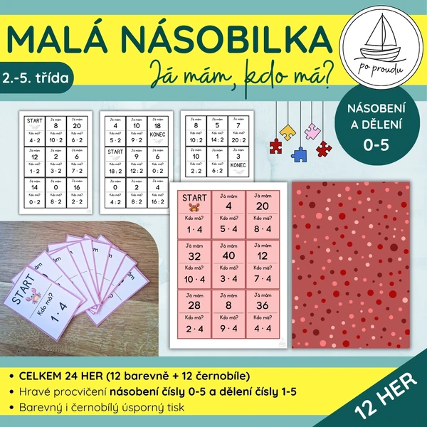 Malá násobilka (0-5) | Já mám, kdo má?