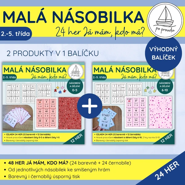Malá násobilka | 24 her Já mám, kdo má?