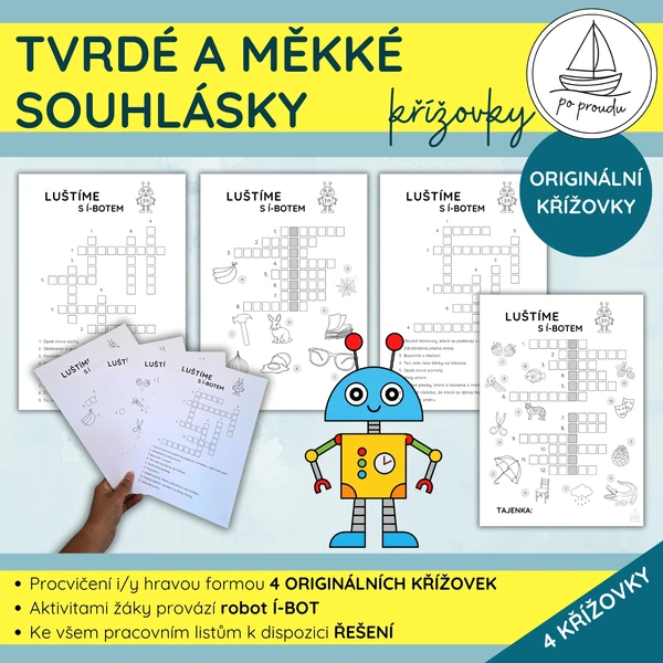 Tvrdé a měkké souhlásky | originální křížovky