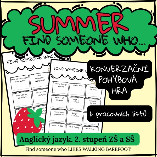 SUMMER Find Someone Who - Speaking & Movement Activity