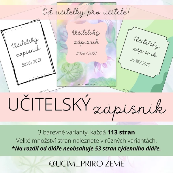 UČITELSKÝ ZÁPISNÍK 26/27