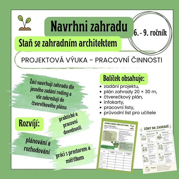 Staň se zahradním architektem a navrhni zahradu, která dává smysl!