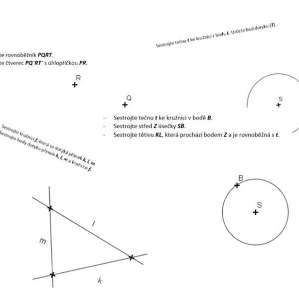 Základní úlohy geometrie ZŠ - opakování