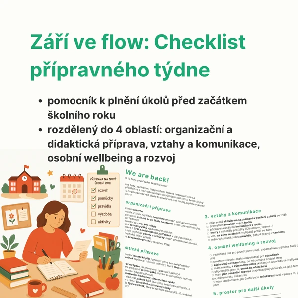 Září ve flow: Checklist přípravného týdne