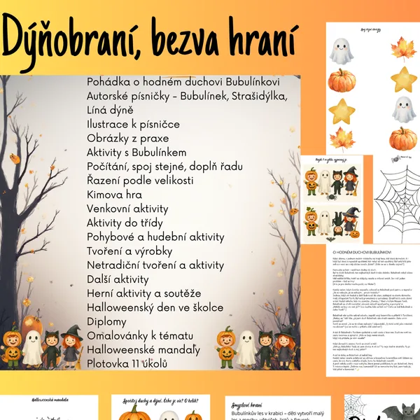 Dýňobraní, bezva hraní aneb Halloween ve školce 🎃