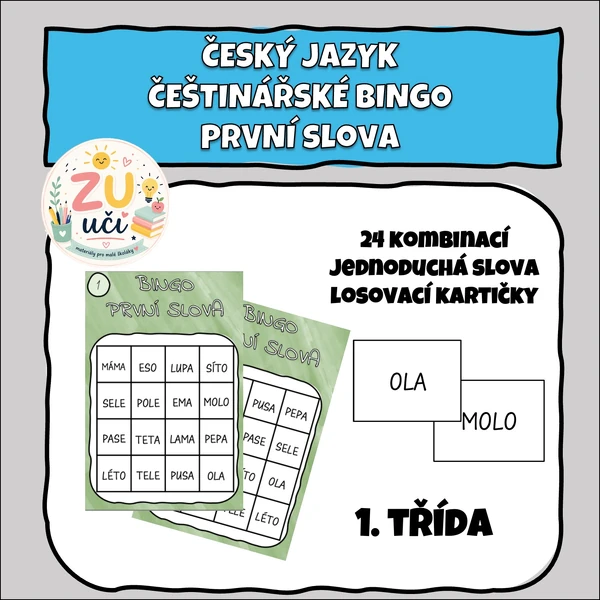 Bingo pro prvňáčky - První slova
