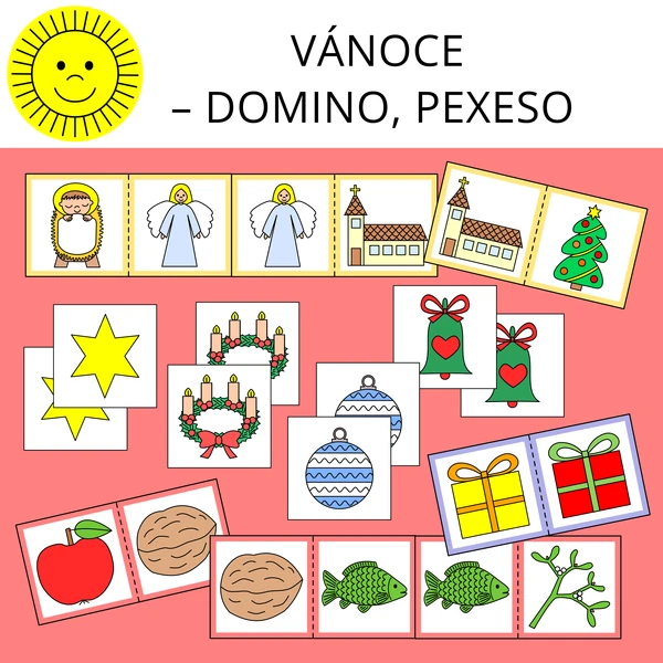 VÁNOCE - DOMINO, PEXESO