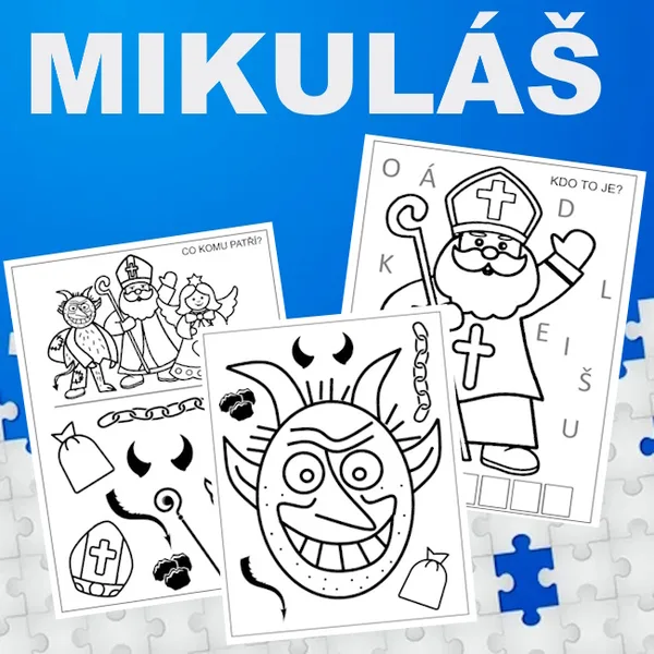 Mikuláš - pracovní listy