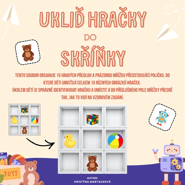Ukliď hračky do skříňky - Najdi správné místo