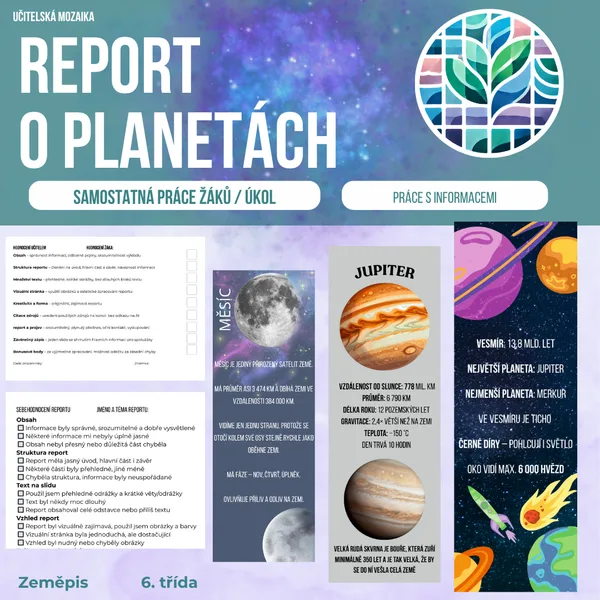 Report o planetách - vesmír