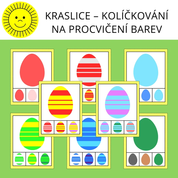 KRASLICE – KOLÍČKOVÁNÍ NA PROCVIČENÍ BAREV