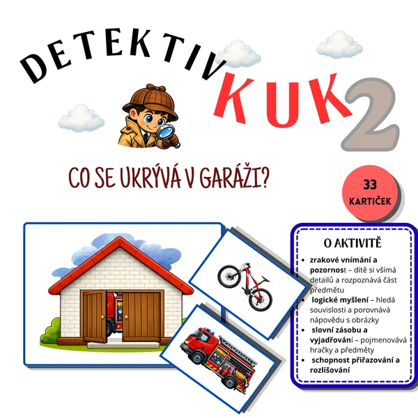 Detektiv Kuk - U táty v garáži (dopravní prostředky)