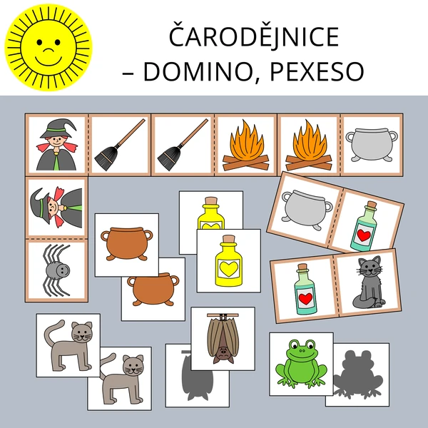 ČARODĚJNICE – DOMINO, PEXESO