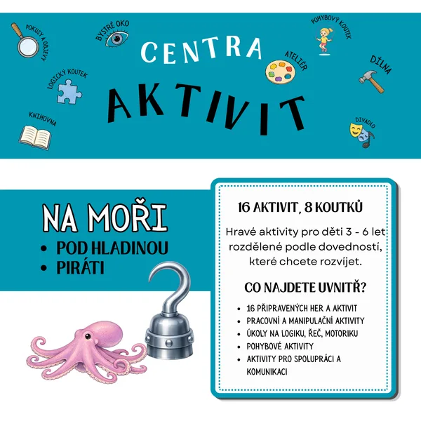 Centra aktivit - Na moři