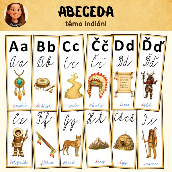 Abeceda - indiáni (plakáty)