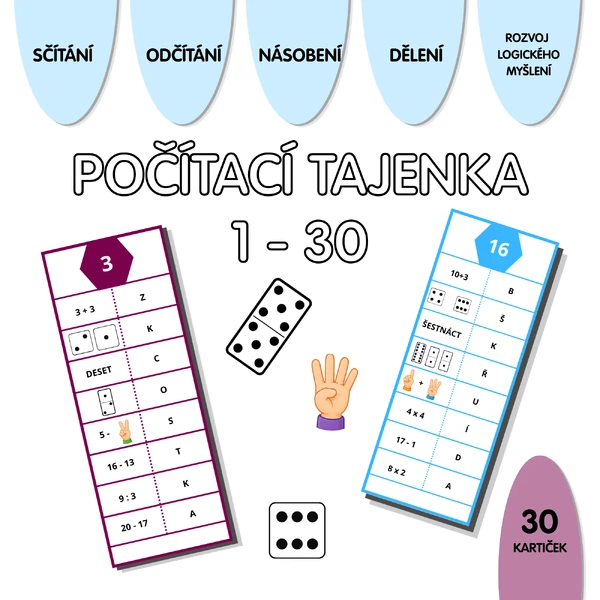 Počítací tajenka 1 - 30