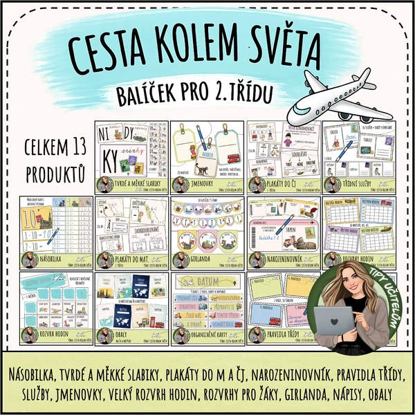 Balíček pro 2. třídu - téma cestování