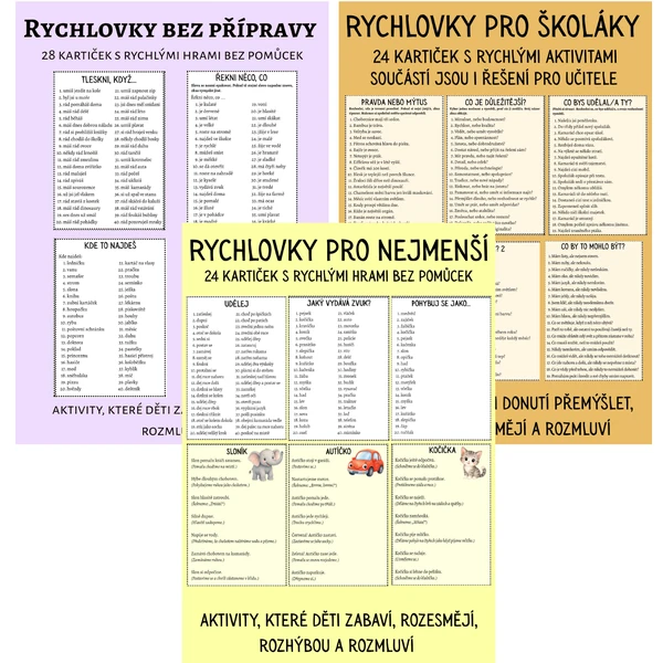 Rychlovky 2-12 let
