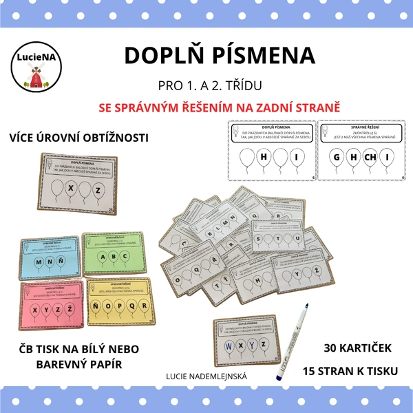 DOPLŇ PÍSMENA