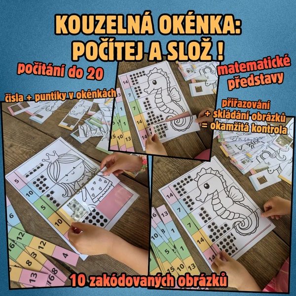 KOUZELNÁ OKÉNKA: POČÍTEJ A SLOŽ!