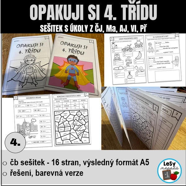 Opakuji si 4. třídu - hravý sešitek