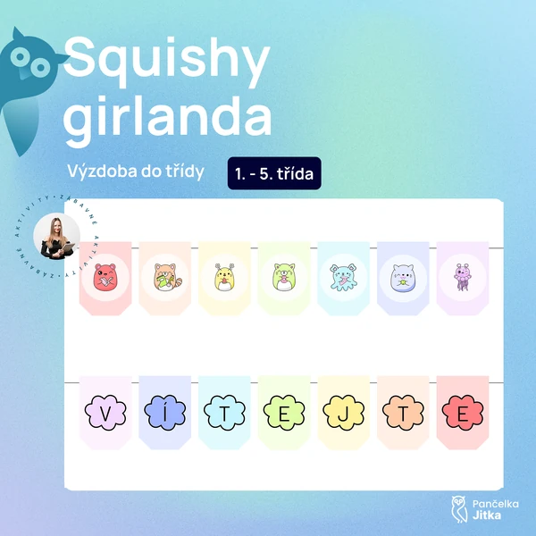 Squishy girlanda do třídy