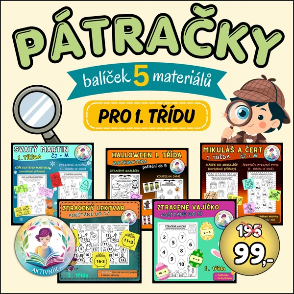 PÁTRAČKY 1. třída - balíček