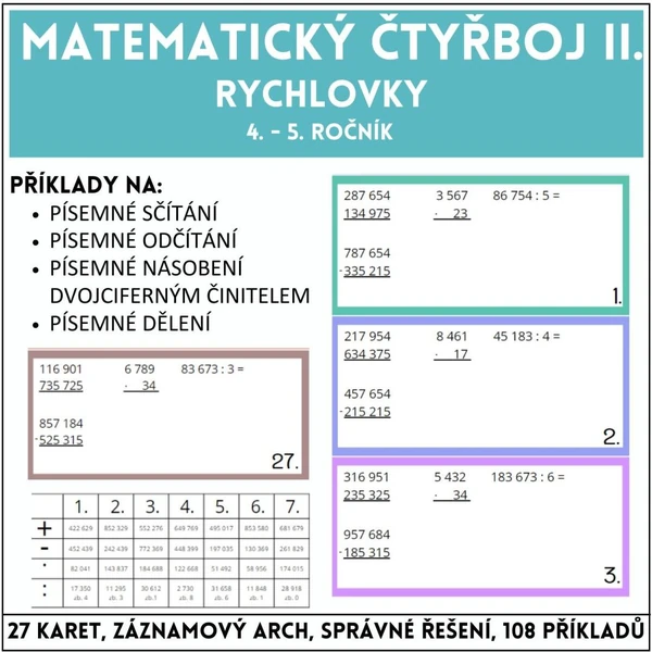 Matematický čtyřboj