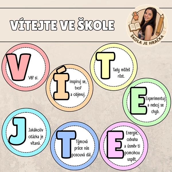 Uvítací nápis - girlanda
