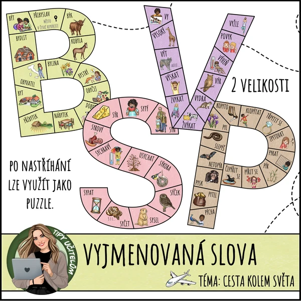 Vyjmenovaná slova, demonstrační karty