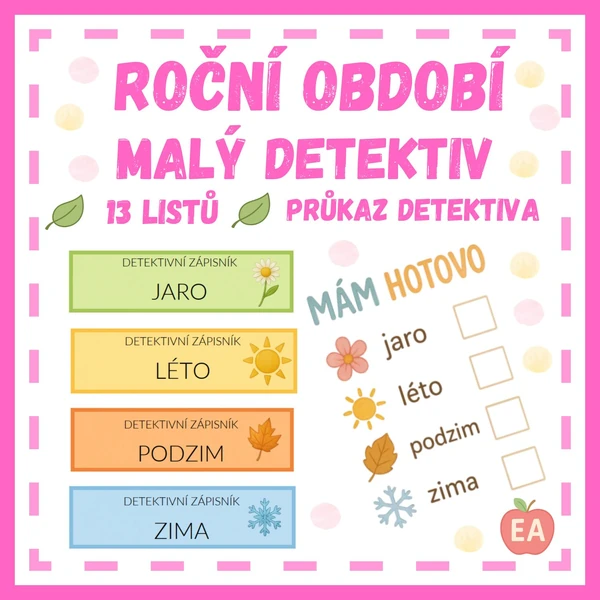Roční období - malý detektiv