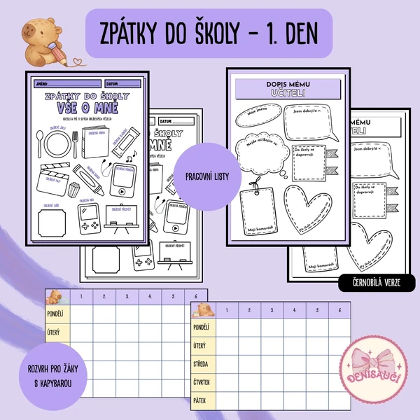 Zpátky do školy - 1. den