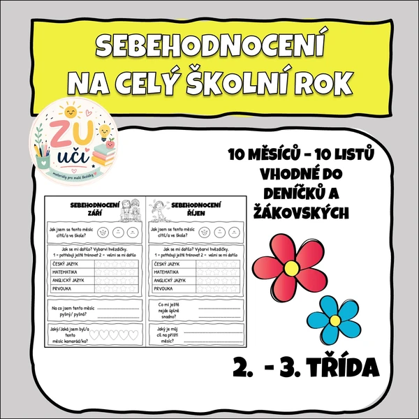 Sebehodnocení do deníčku 2. - 3. třída