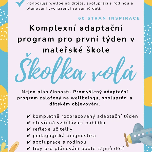 Školka volá – adaptace, září, projekt
