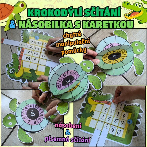 KROKODÝLÍ SČÍTÁNÍ & NÁSOBILKA S KARETKOU