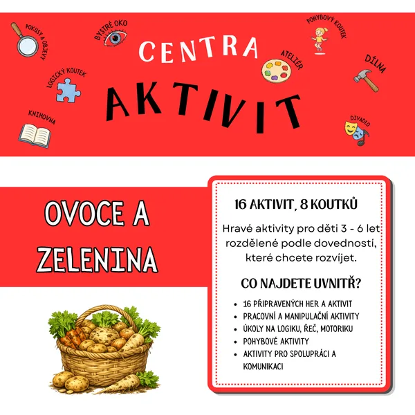 Centra aktivit - Ovoce a zelenina (na zahrádce)