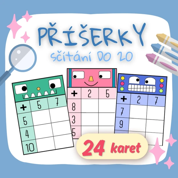 Příšerky - sčítání do 20