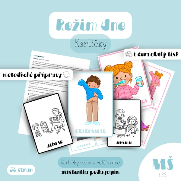 Režim celého dne - Kartičky