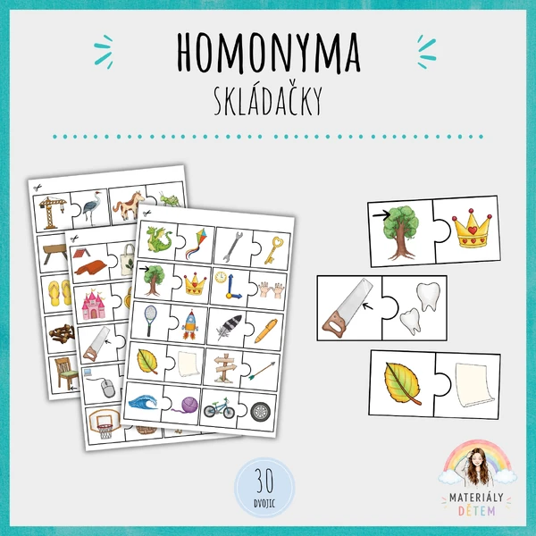🌟Homonyma, skládačka🌟